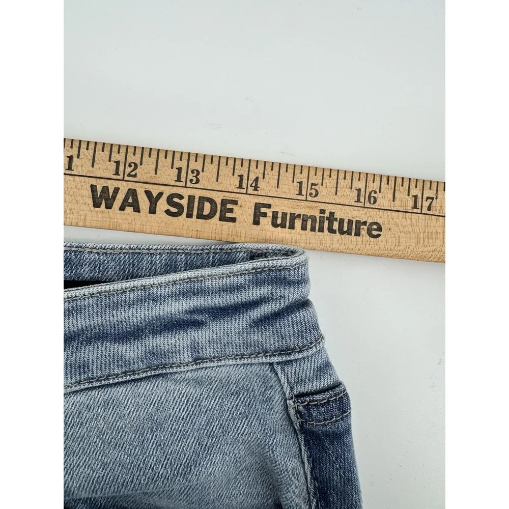 Judy Blue High Rise Vintage Wash Side Panel Detail Slim Fit  Sz 11/30‎ Fray Hem
